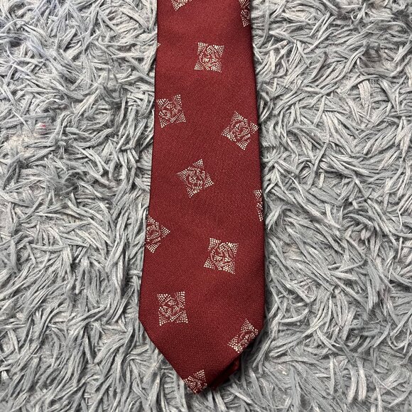 Valentino Vintage Red Silk Tie - Picture 1 of 4
